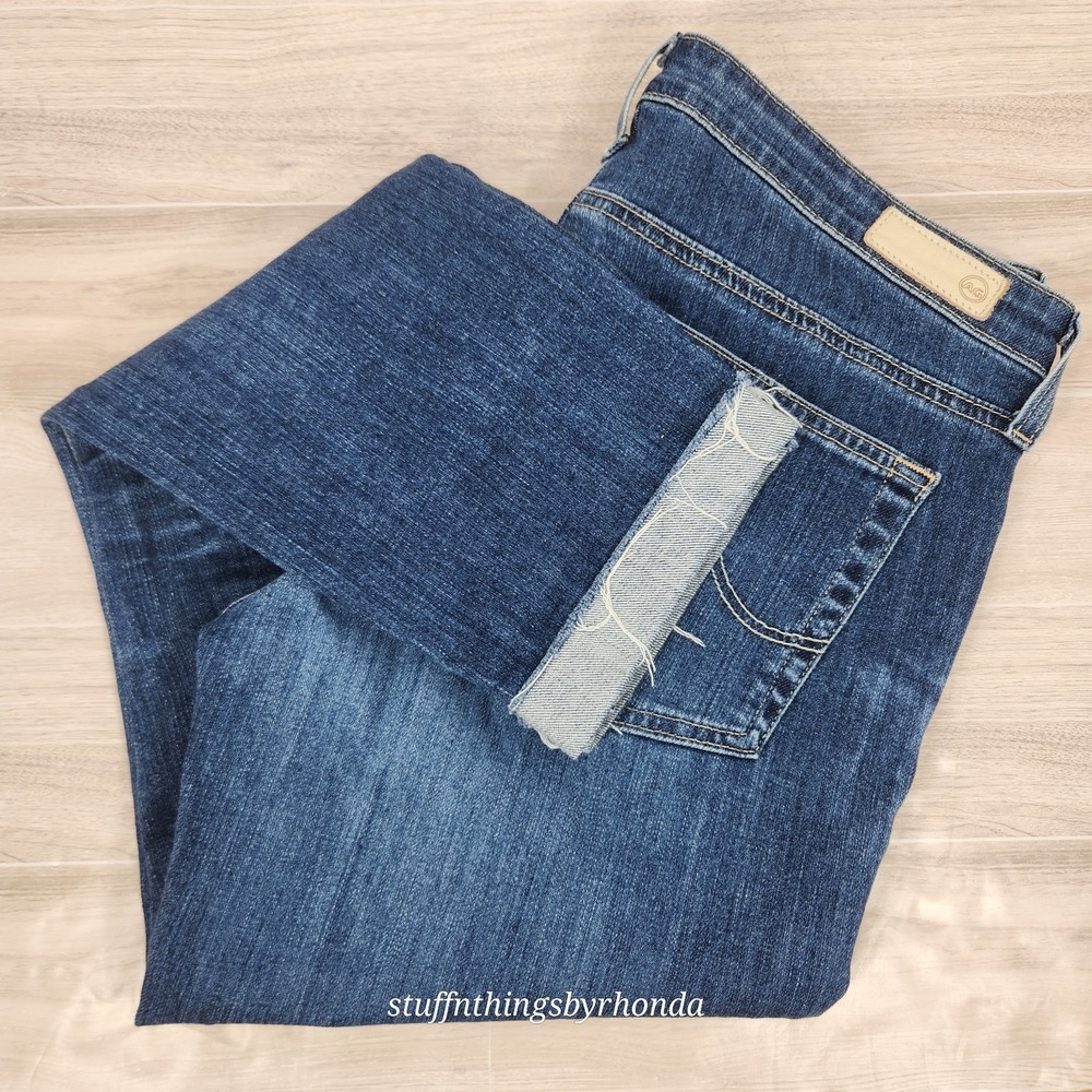 AG-ED ADRIANO GOLDSCHMIED The Prima Cigarette Roll-Up Denim Jeans Size